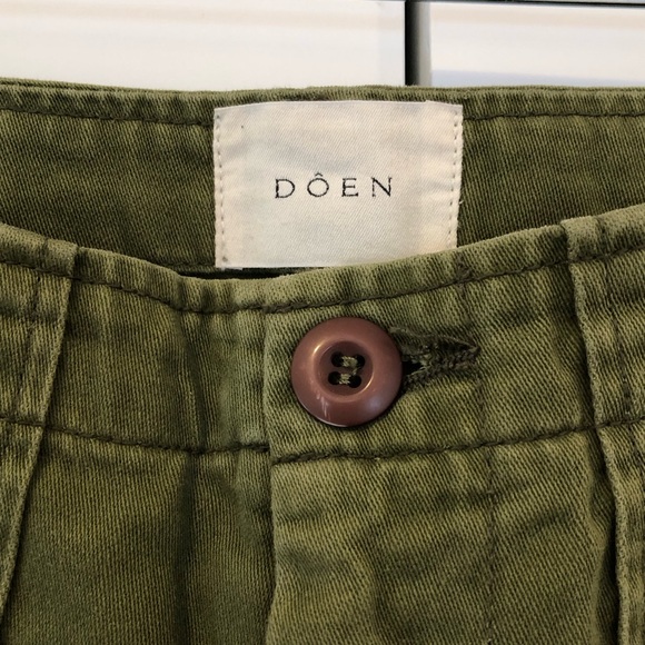DOEN Wilder Pants in Pine/Olive Green Size 29 - Picture 2 of 7
